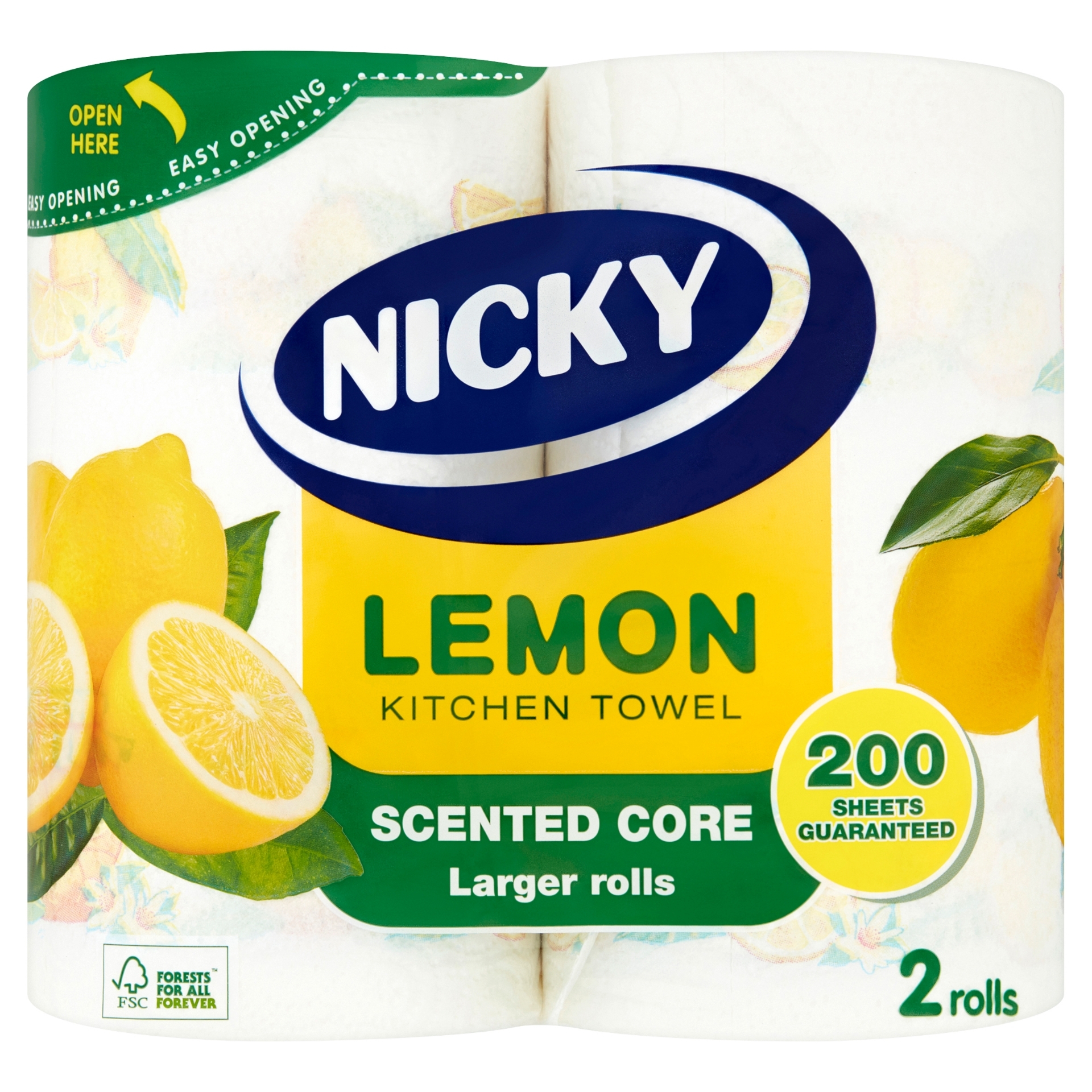 Picture of NICKY LEMON KITCHEN TOWEL 2ply 150shts FSC