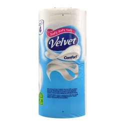 Picture of VELVET COMFORT 2ply TOILET ROLL - WHITE pm2.59