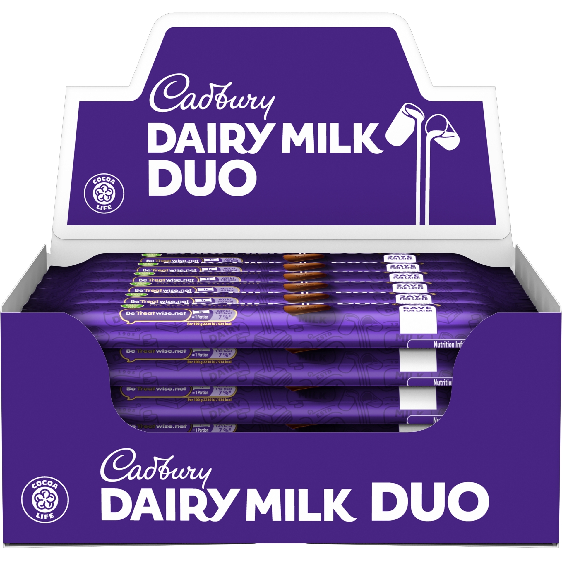 Picture of CADBURY - DAIRY MILK DUO 