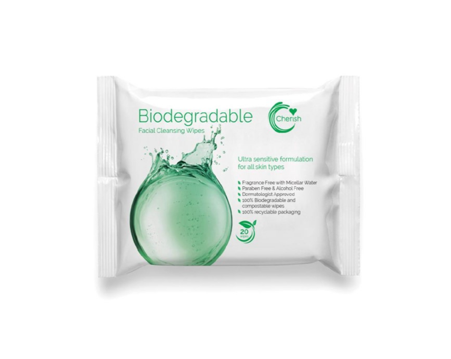 Picture of CHERISH - BIODEGRADABLE FACIAL WIPES (WWCHBI)^