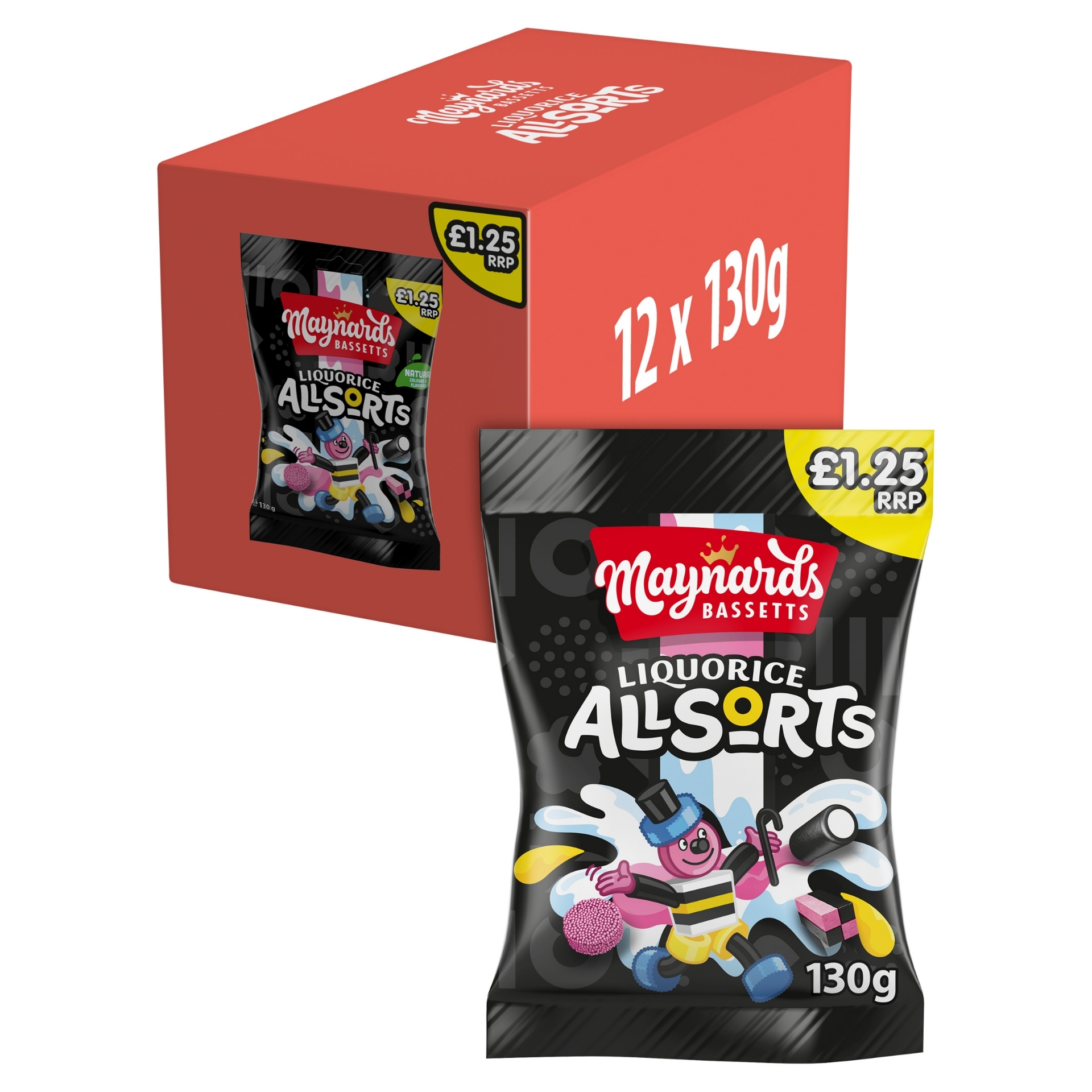 Picture of MAYNARDS - LIQUORICE ALLSORT'S PM1.25 SWEETS^