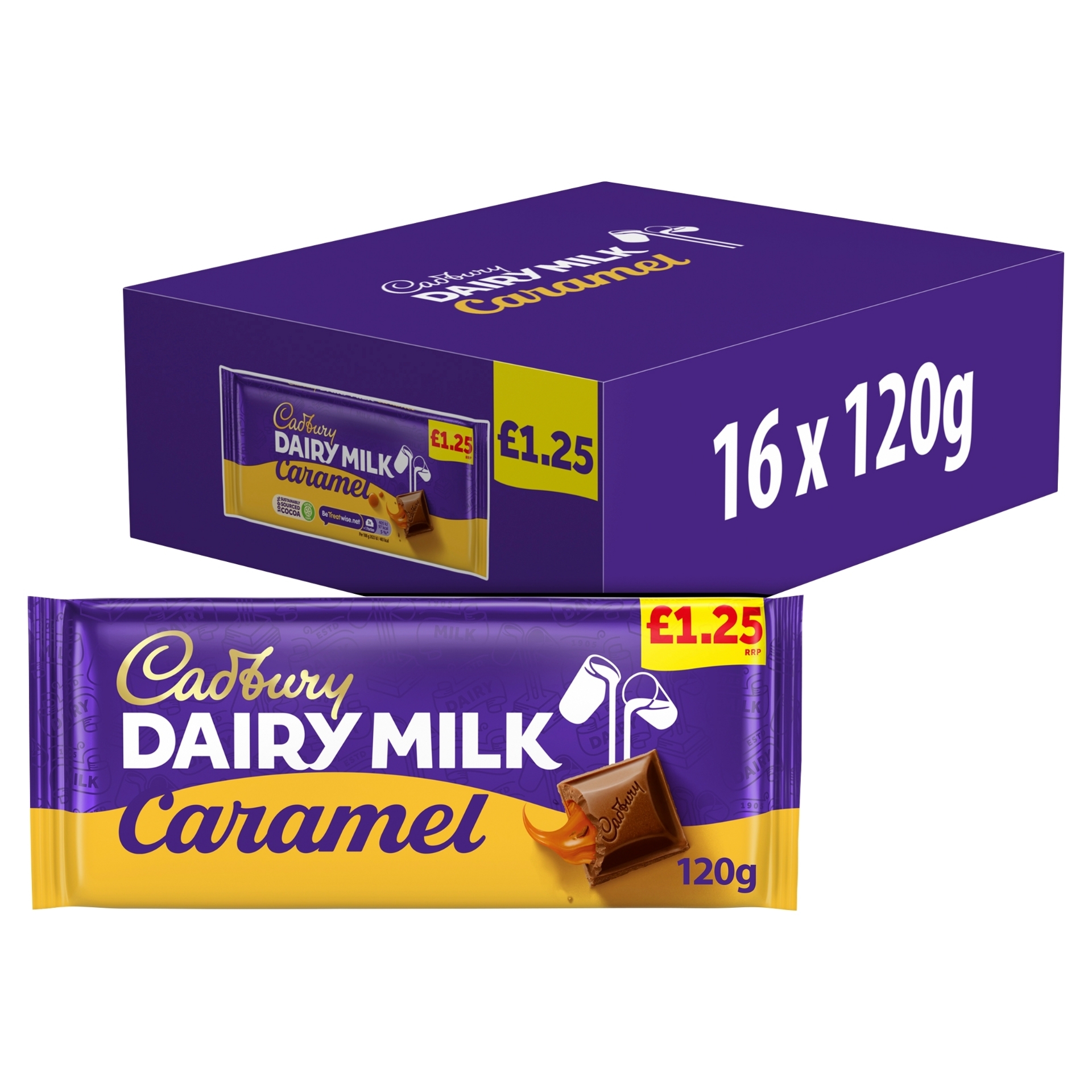 Picture of CADBURY - DAIRY MILK CARAMEL BLOCK pm1.25^