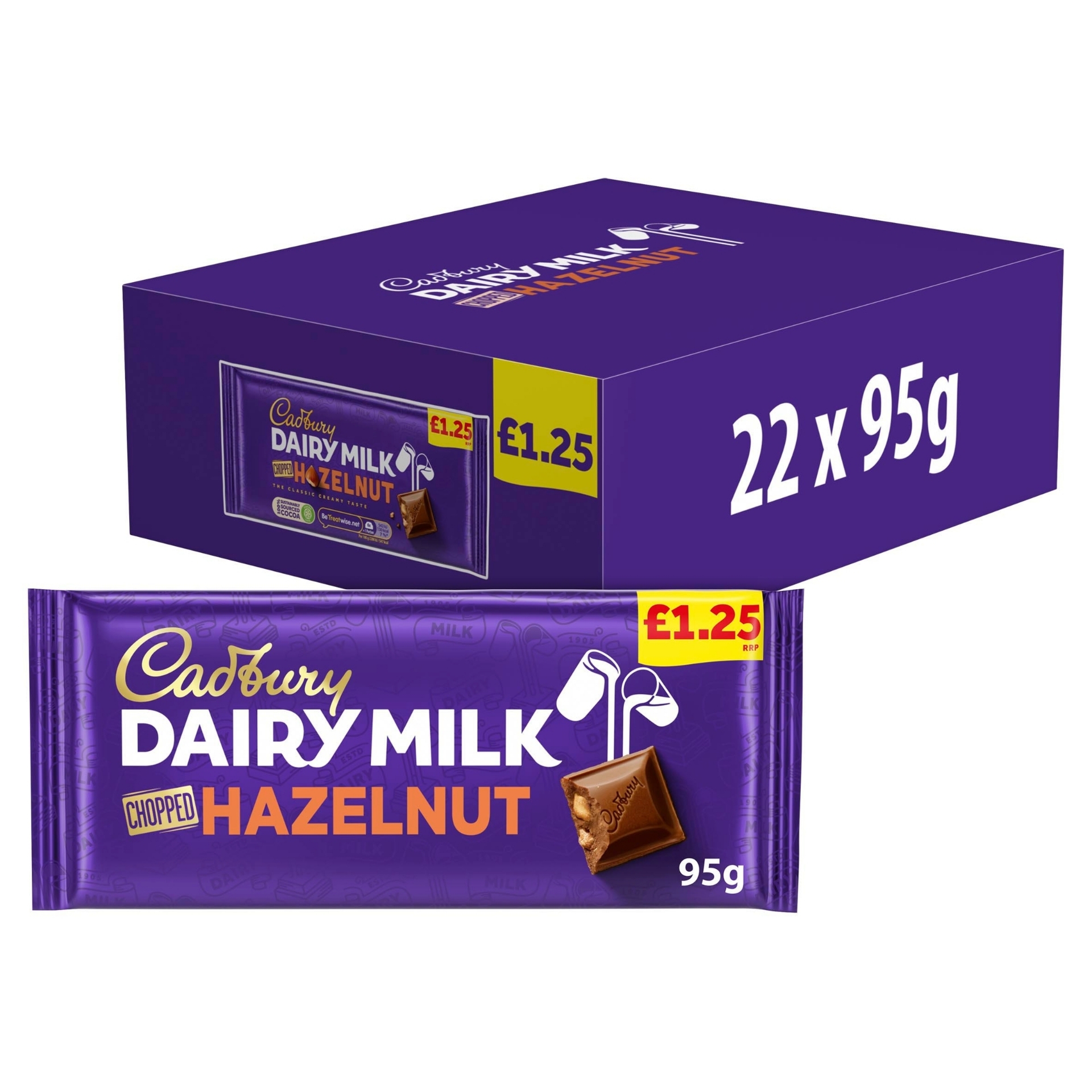 Picture of CADBURY - DAIRY MILK CHOPPED NUTS BLOCK pm1.25^